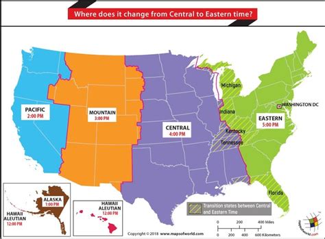 central time to eastern time